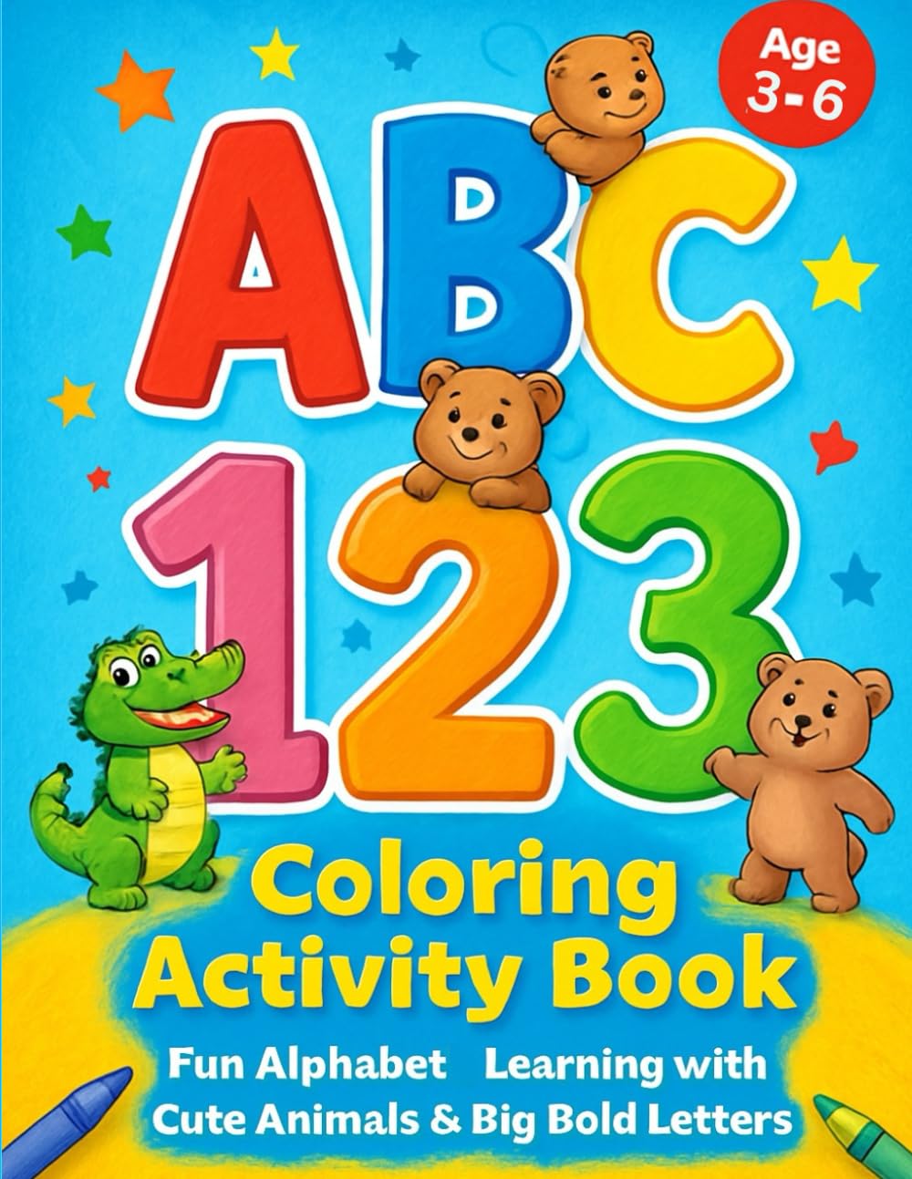 ABC 123 Coloring: Activity Book