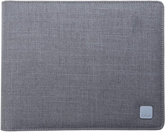 20 Slots KACO Fountain Pen Case Gray, Waterproof Canvas Pen Holder Display Pouch Bag