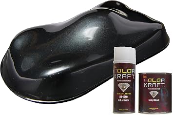 Lil Daddy Roth Black Candy Kit Greasy Black Midcoat Kandy Quart with Activator Greasy Black with 60 Degree Fast Activator