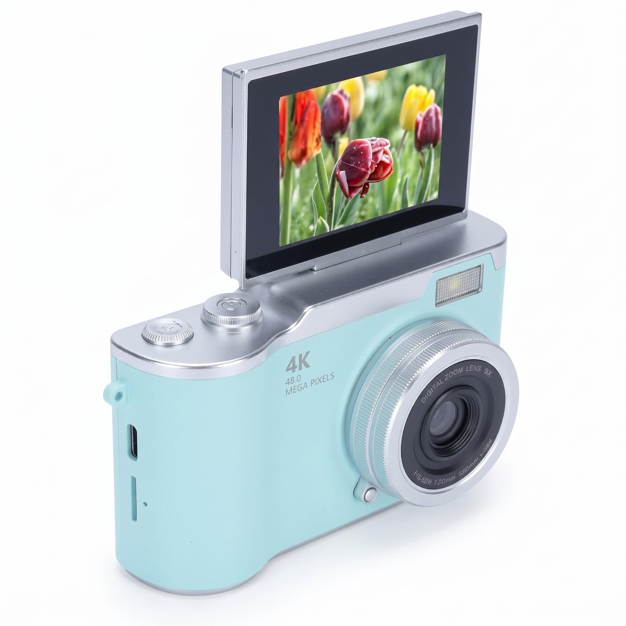 Dpofirs Digital Photography Camera, 48MP 8X Digital Zoom Camera with 2.4 Inch Flip Screen, Compact Travel Camera for Beginners-image-18