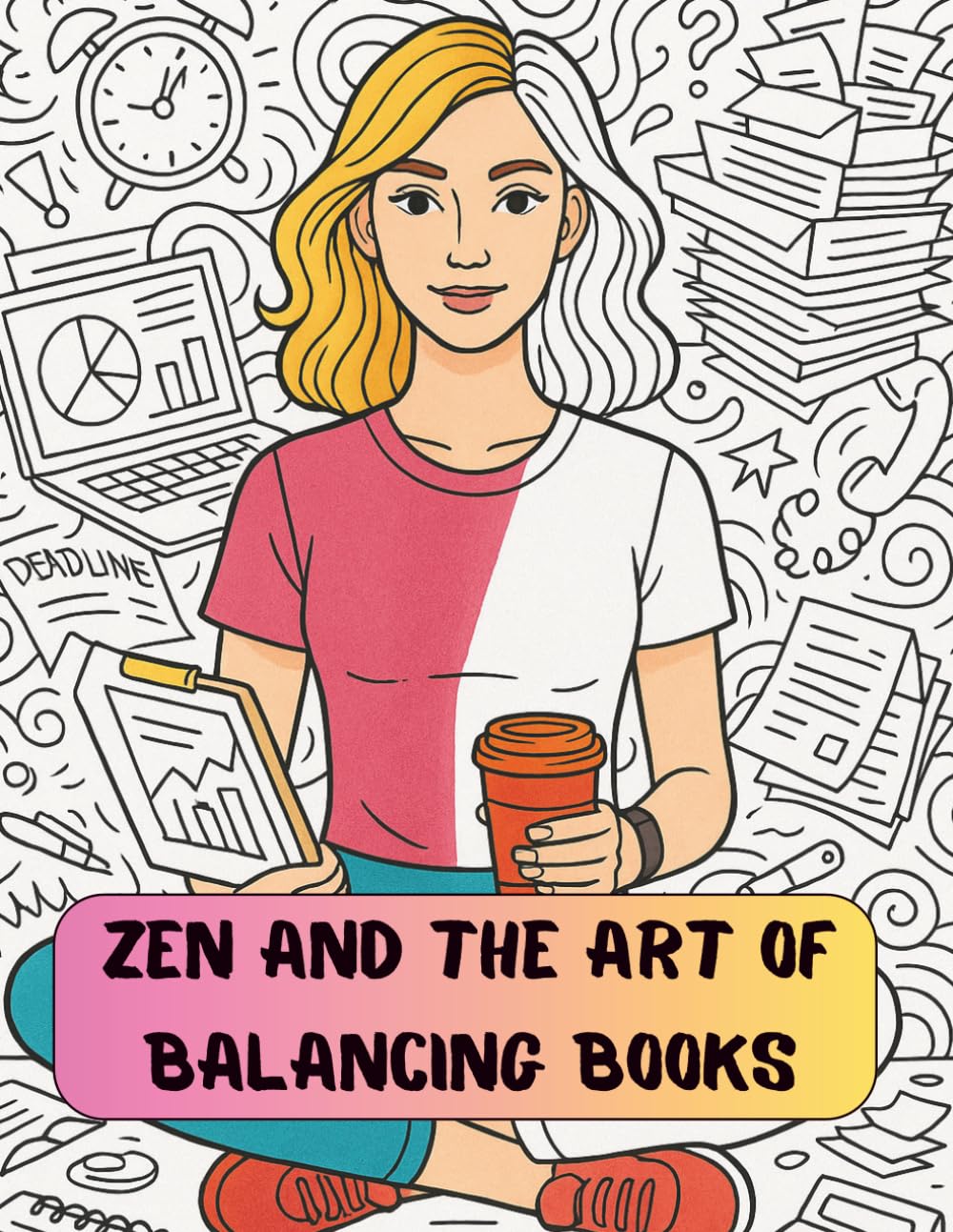 Accounting Coloring Book for Adults: Zen and the Art of Balancing Books: Funny Stress Relief Coloring Pages for Accountants & Finance Professionals (Color Your Career)
