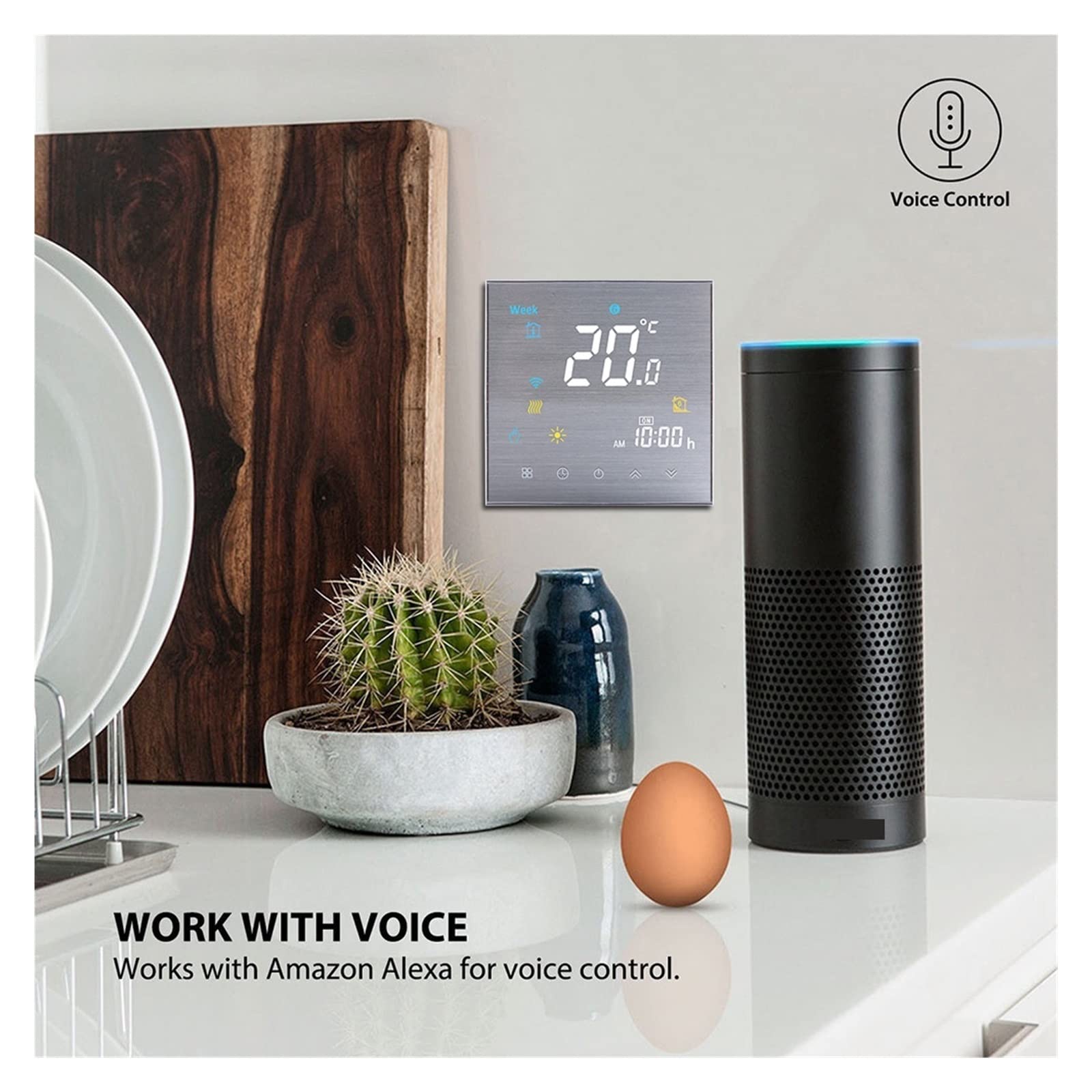 Cyfrowy higrometr termometr wewnętrzny WIFI Smart Thermostat Controller do wody/elektrycznego podłogi/kotła gazowego App Zdalne bezprzewodowe Z wyświetlaczem LCD(3A Water Gas Boiler)