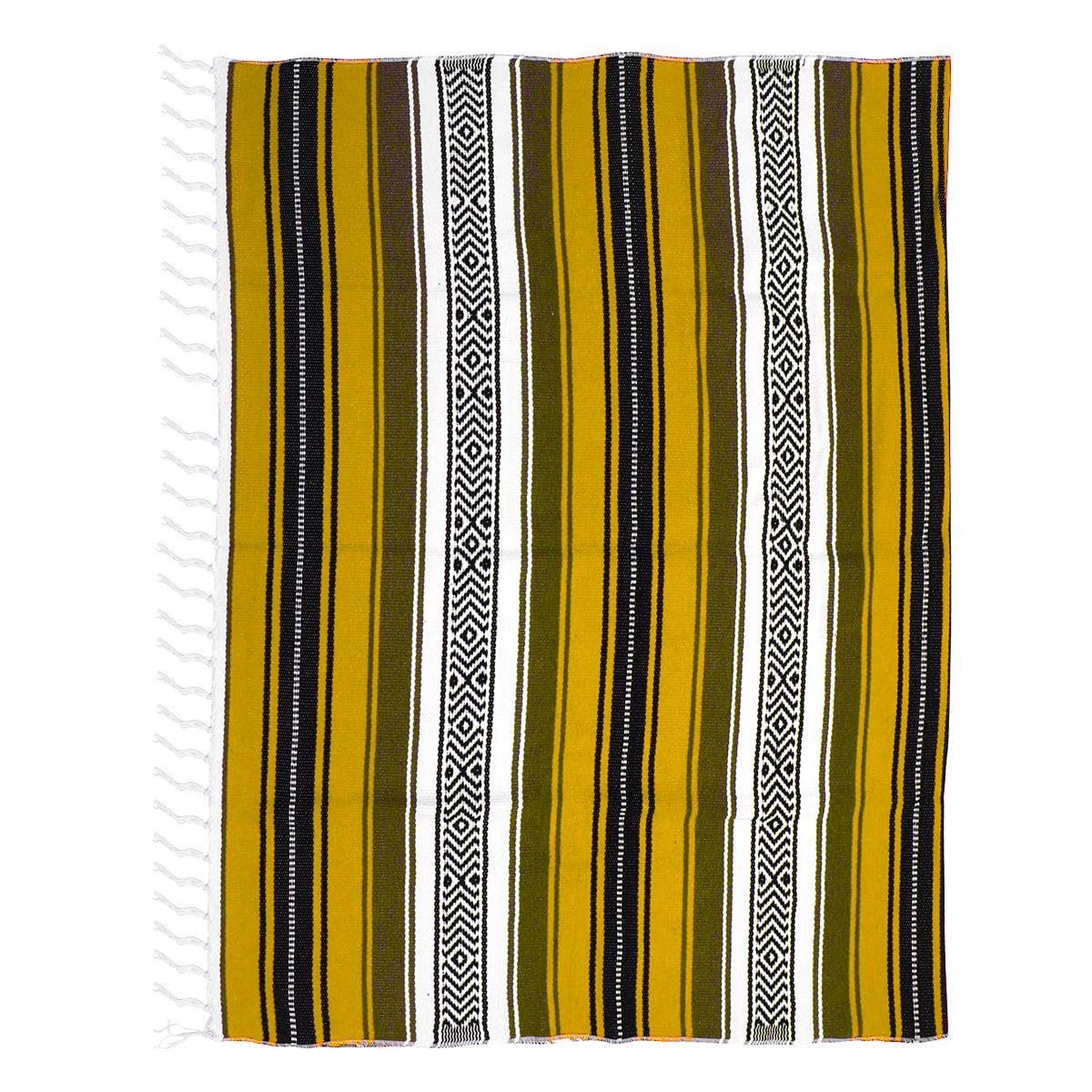 Couverture mexicaine en polyester coton au tissage épais