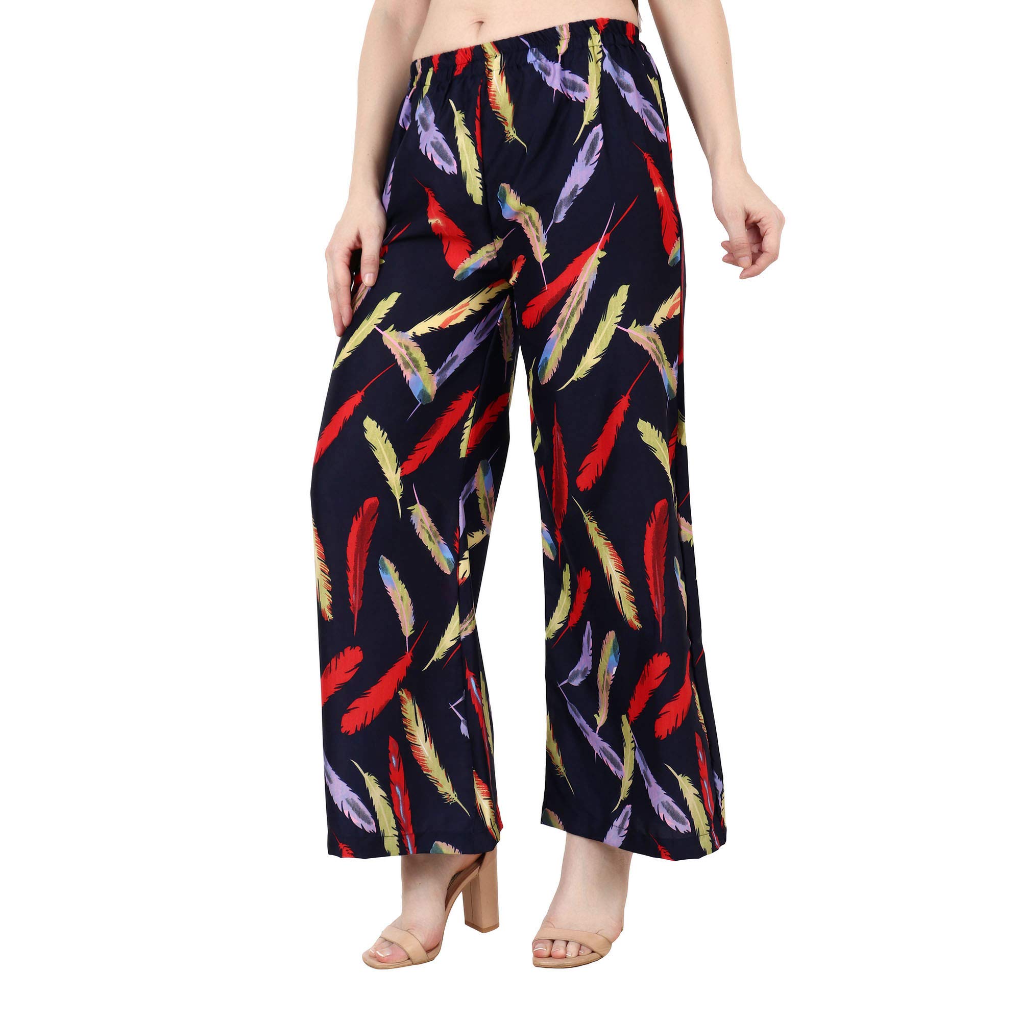 desi rang Palazo for Women, Plazo Pant, Daily Bottom Night Wear Palazzo, Regular Lower Leggings Plazzo, Readymade Ethenic Trouser Home Dress Ladies Girls, Rayon, Aqua Cyan Blue-picture-26