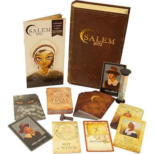 Facade Dark Cites Series Board Game of Strategy, Deceit, and Luck - Card Game for Teens Adults and Family - Salem 1692