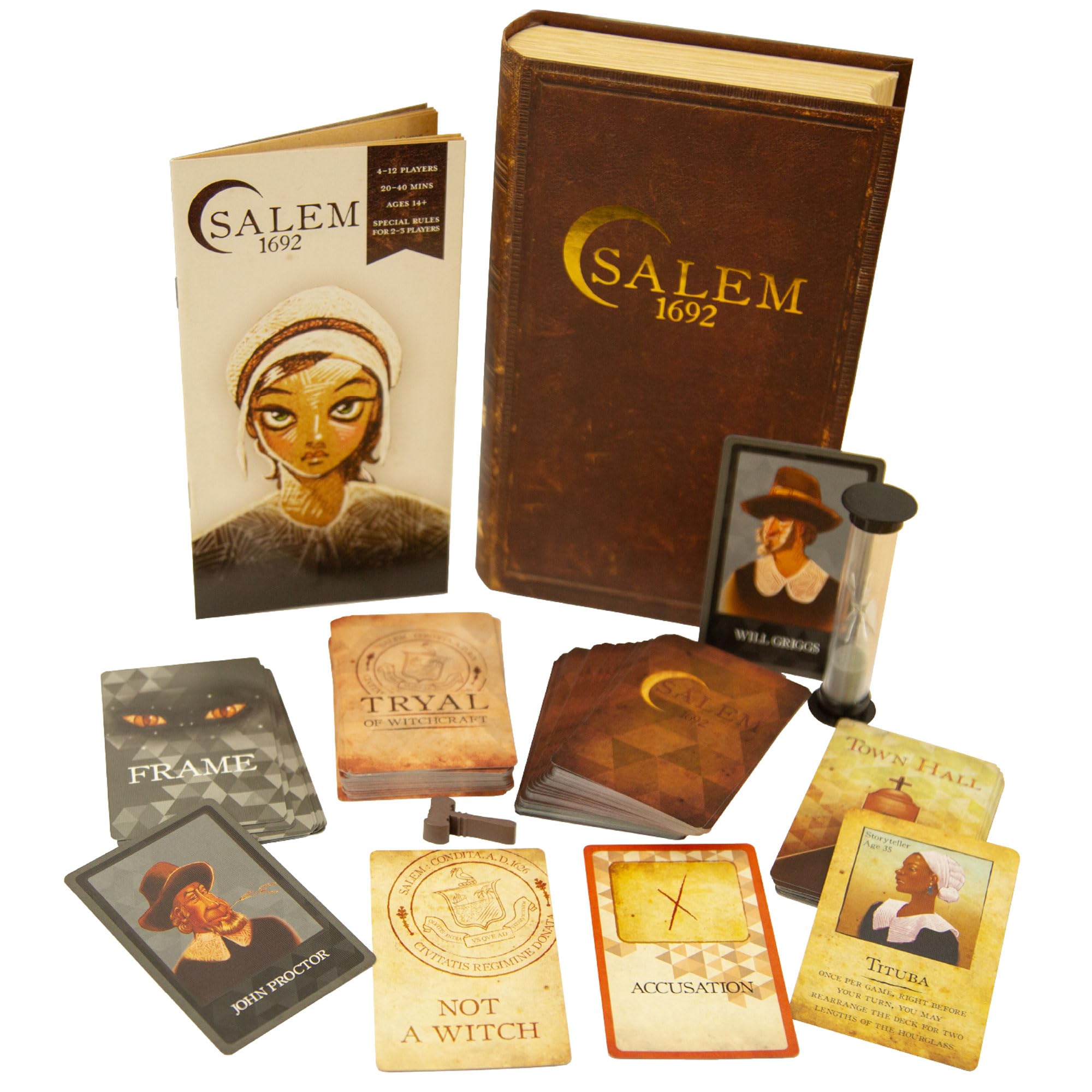 Facade Dark Cites Series Board Game of Strategy, Deceit, and Luck - Card Game for Teens Adults and Family - Salem 1692