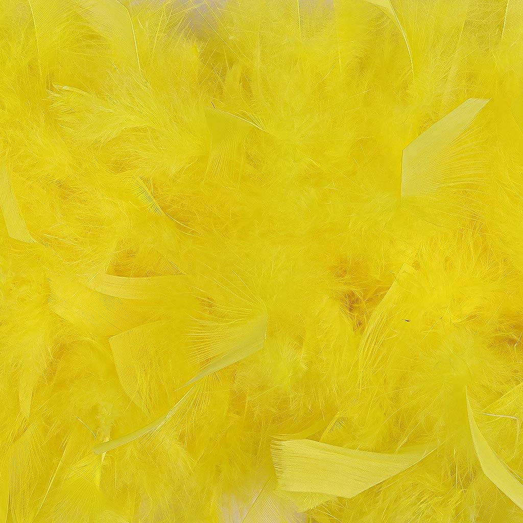 Zucker Turkey Feather Chandelle Boa - (72 Inch) Heavy Feather Boas for Adults - Roaring 20's Costume, Mardi Gras Party Boa