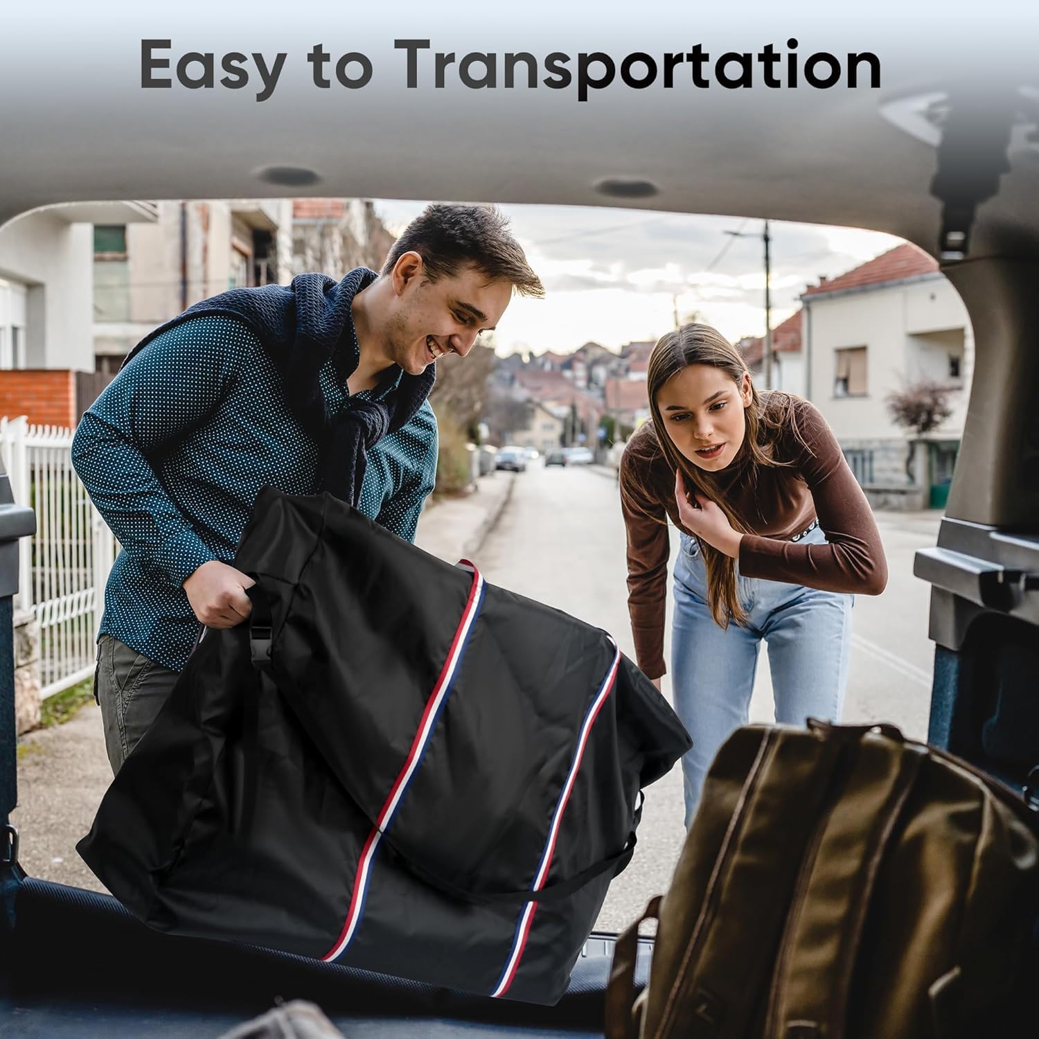 Rollator - Bolsa de viaje impermeable para silla de ruedas para andador plegable, silla de ruedas compacta, funda de transporte portátil para coche y avión TSA viajes, Black, 39"Lx16"Wx32"H
