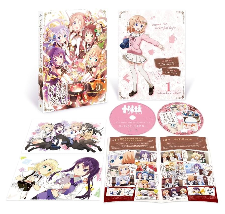 ご注文はうさぎですか?? 第1巻 (初回限定版) [Blu-ray]: Amazon