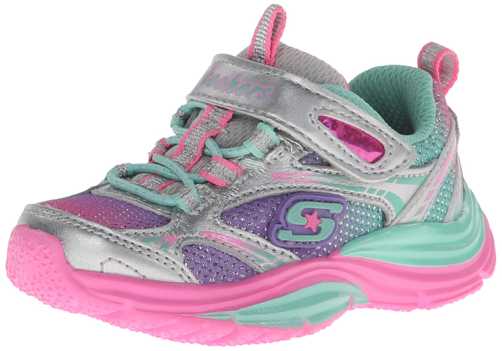 Skechers Kids Lite Shinez Swiftkicks Tennis Shoe (Toddler)