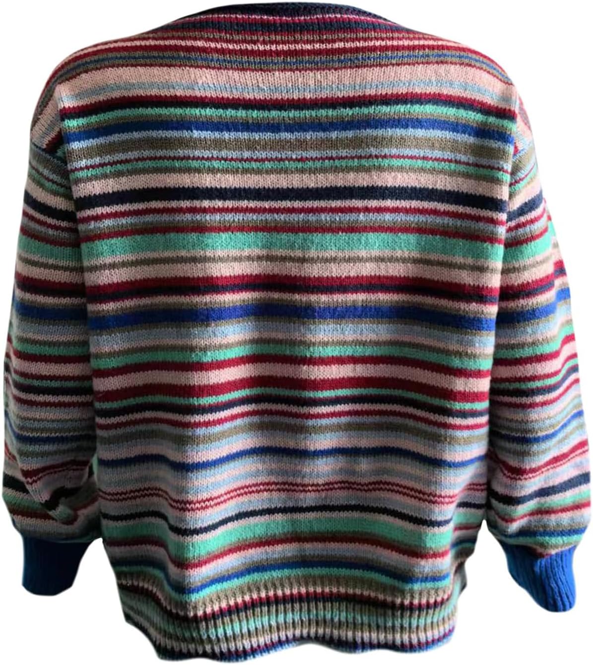 Fair Isle Sweater for Womens Winter Long Sleeve Vintage Knitted Sweater Casual Fall Crew Neck Pullover Sweaters - Image 5