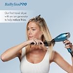 BaBylissPRO Nano Titanium Ionic Compact Full Power Hairdryer with Dual Voltage and Folding Handle