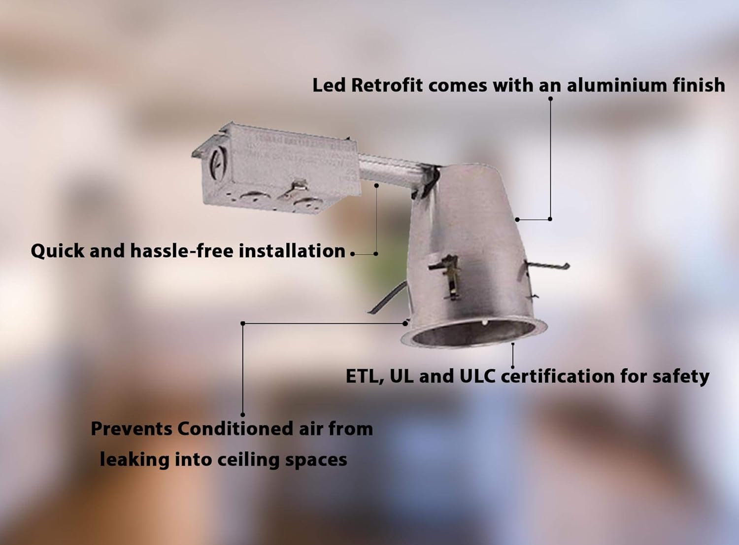 Gеt Chеар Prісе Freedy Lighting 51210 Aluminium Finish 4 inch ICAT Remodel Housing, 120V, T24 Connector,Led Retrofit 6 Pack