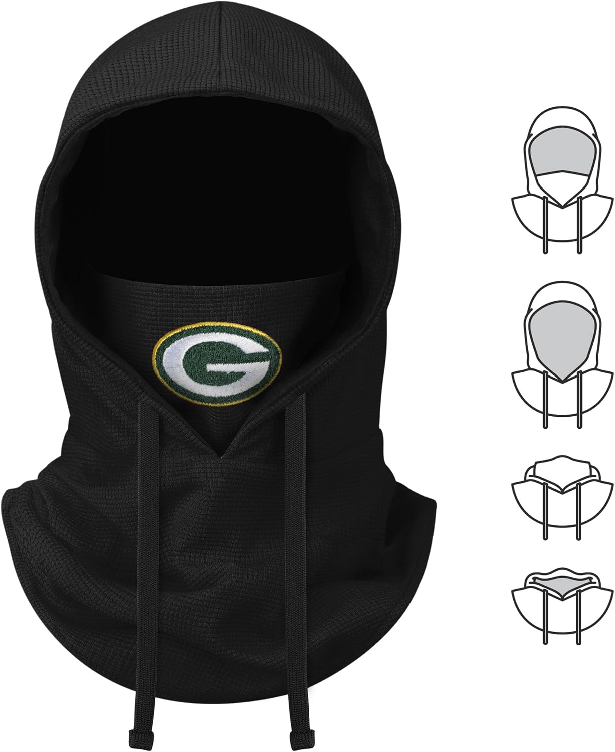 NFL Team Logo Waffle Drawstring Winter Cap Hooded Gaiter Balaclava Face Cover - Image 5