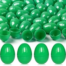 120 Pieces Empty Easter Eggs 2.36" Plastic Easter Eggs Bulk for Easter Basket Stuffers Fillers, Easter Hunt, DIY Spring and Easter Decorations Classroom Prizes, Party FavorsGreen