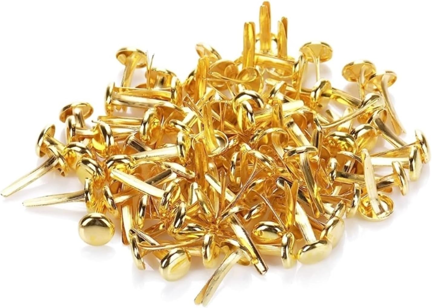 Brads for Paper Crafts 1000PCS Metal Round Head Clips Scrapbooking Brads Pattern Clips for Office School