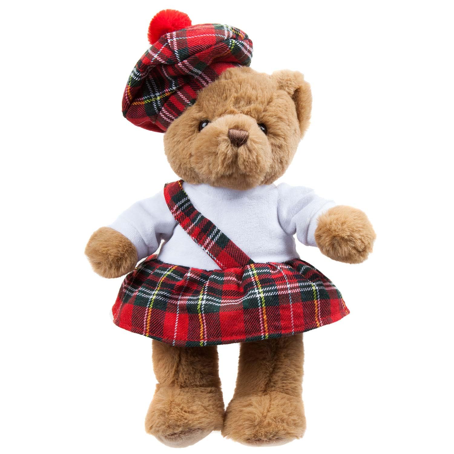 PMS VFM - Tam O Shanter Tartan Bear 24cm, Tam Tam Toy, Scottish Teddies, Birthday Gift, St andrew's Day, Scotland, Plush, Cuddly, Soft Toy
