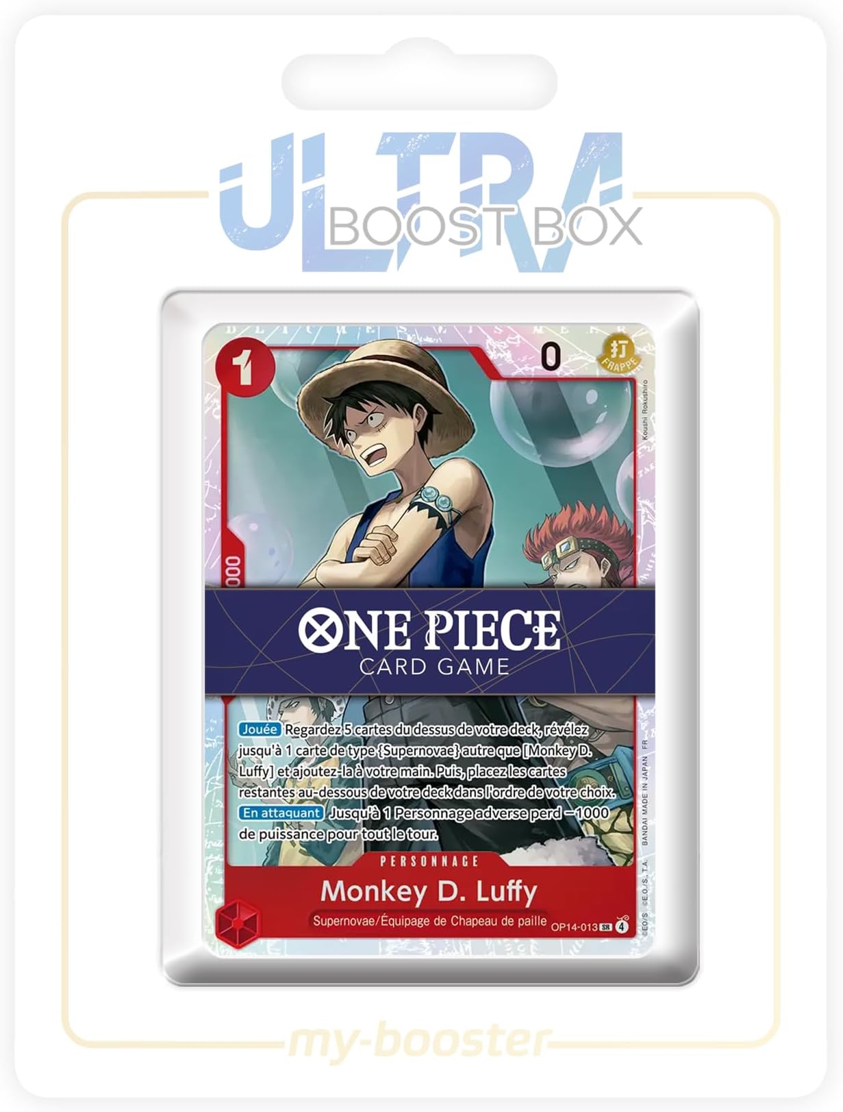 Monkey D. Luffy (Monkey.d.Luffy) 013 Super Rare - my-booster X One Piece 14 - Les Sept de la mer d'azure - Box of 10 One Piece French Cards