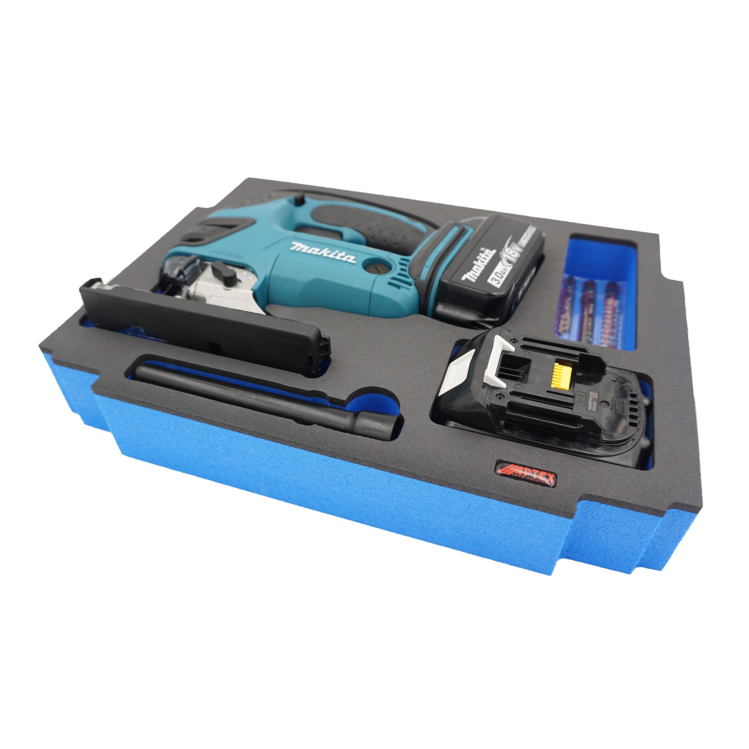 APTEX Schaumeinlage passend für Makita Akku-Pendelhubstichsäge DJV 180 für MakPac Gr. 2-3