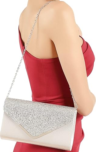 Miniatura 4 de LETODE Monederos de mano para mujer bolsos de noche y bolsos de mano para mujer bolsos de sobre para fiesta graduación boda