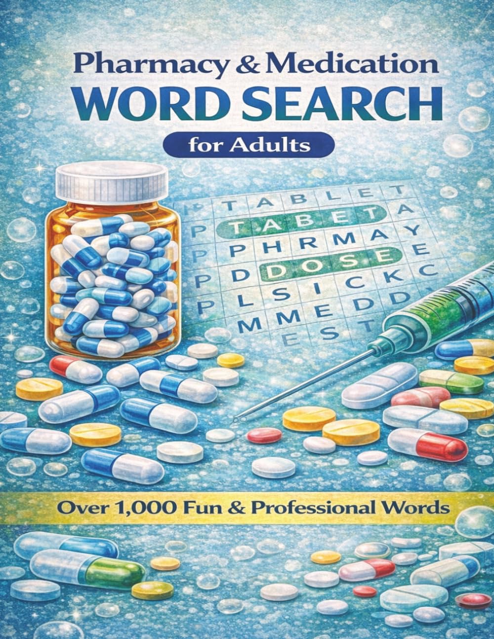Pharmacy & Medication Word Search for Adults: Over 1,000 Pharmacy and Medication Terms for Pharmacists, Students, Pharmacy Technicians and Healthcare Professionals