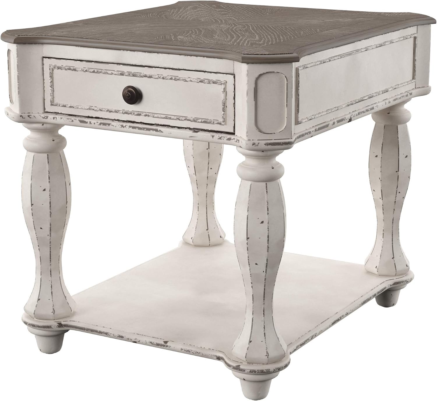 Uр Tо 50% оƒƒ Liberty Furniture Industries Magnolia Manor End Table, W24 x D28 x H24, White