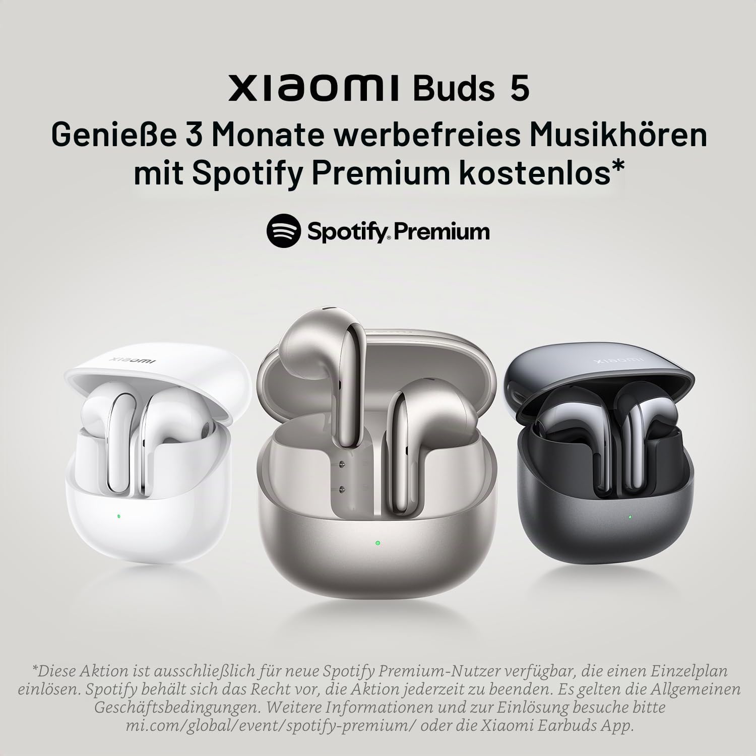 XIAOMI Buds 5 - In-Ear Kopfhörer mit 40dB Hybrid Active-Noise Cancelling, 39 Stunden Akkulaufzeit, Dual-Magnet Treiber & 5 EQ-Einstellungen, AI-Windgeräuschunterdrückung, Google Fast Pair, Schwarz | 11mm Dual-Magnet, Harman AudioEFX, ANC, Integrierte Aufn