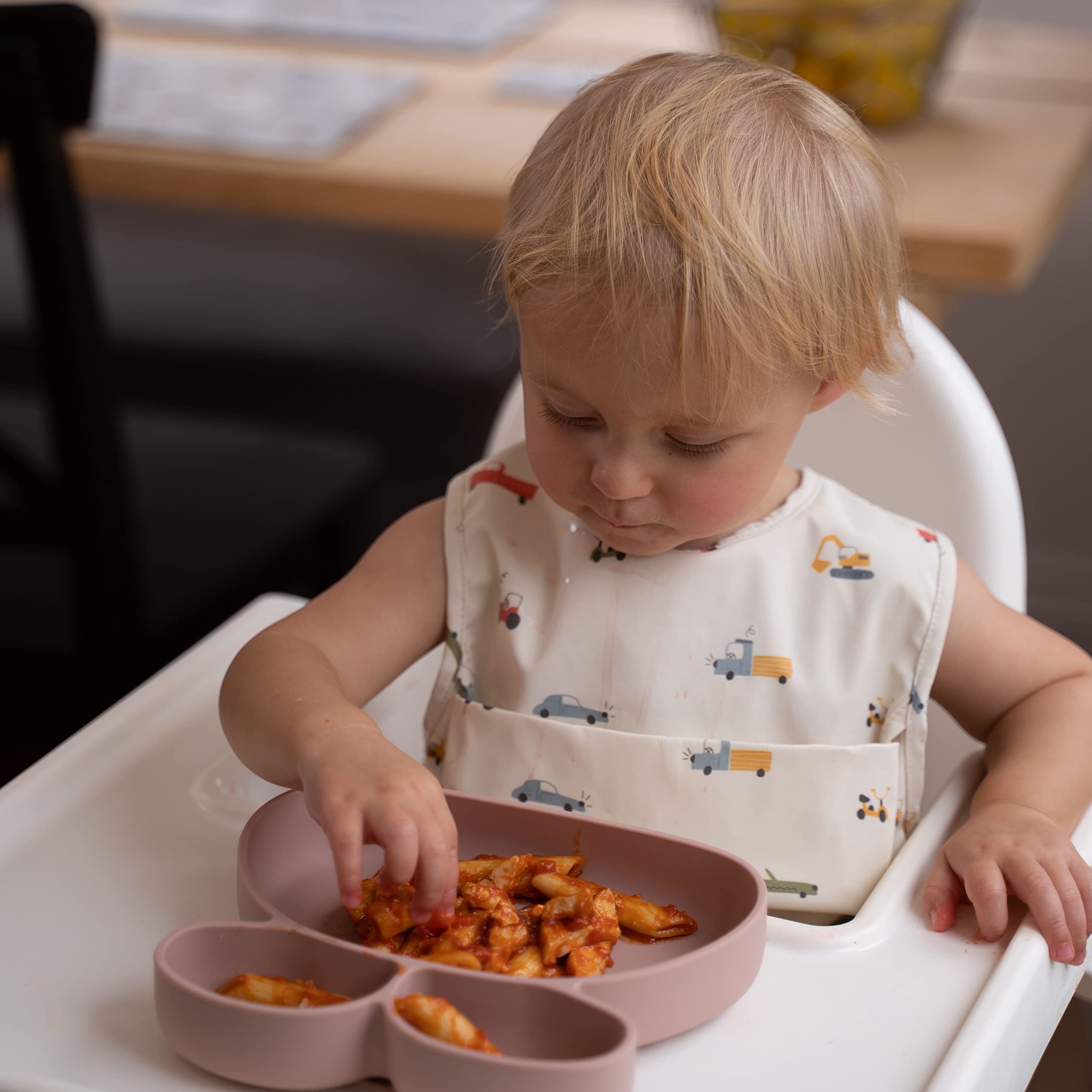 ÜneeQbaby Bavaglini Impermeabili (2 Pezzi), Senza Maniche, Certificato Oeko-TEX con Tasca sul Petto per Alimentazione & Gioco…