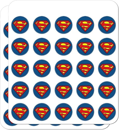 Vista 12 de Superman Classic S Shield Logo Planificador Calendario Scrapbooking Artesanía Pegatinas