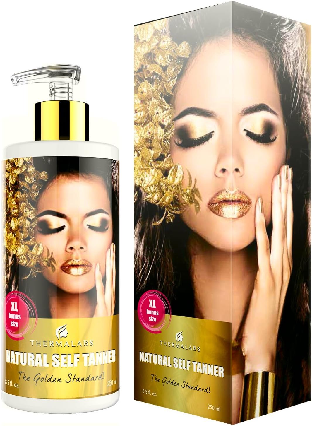 Self Tanner Indoor Tanning Lotion for Thermalabs Sunless Tan Loving Fans. Easy Gradual Fake Face and Body Bronze Bake with Advanced Organic and Natural Ingredients. Men and Women Flawless Glow