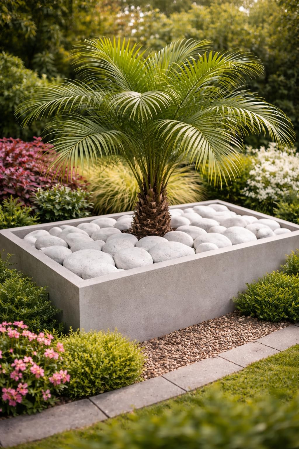 Piedra de marmol premium Canto rodado 60-100 mm Blanco Puro (10 kg) - 5