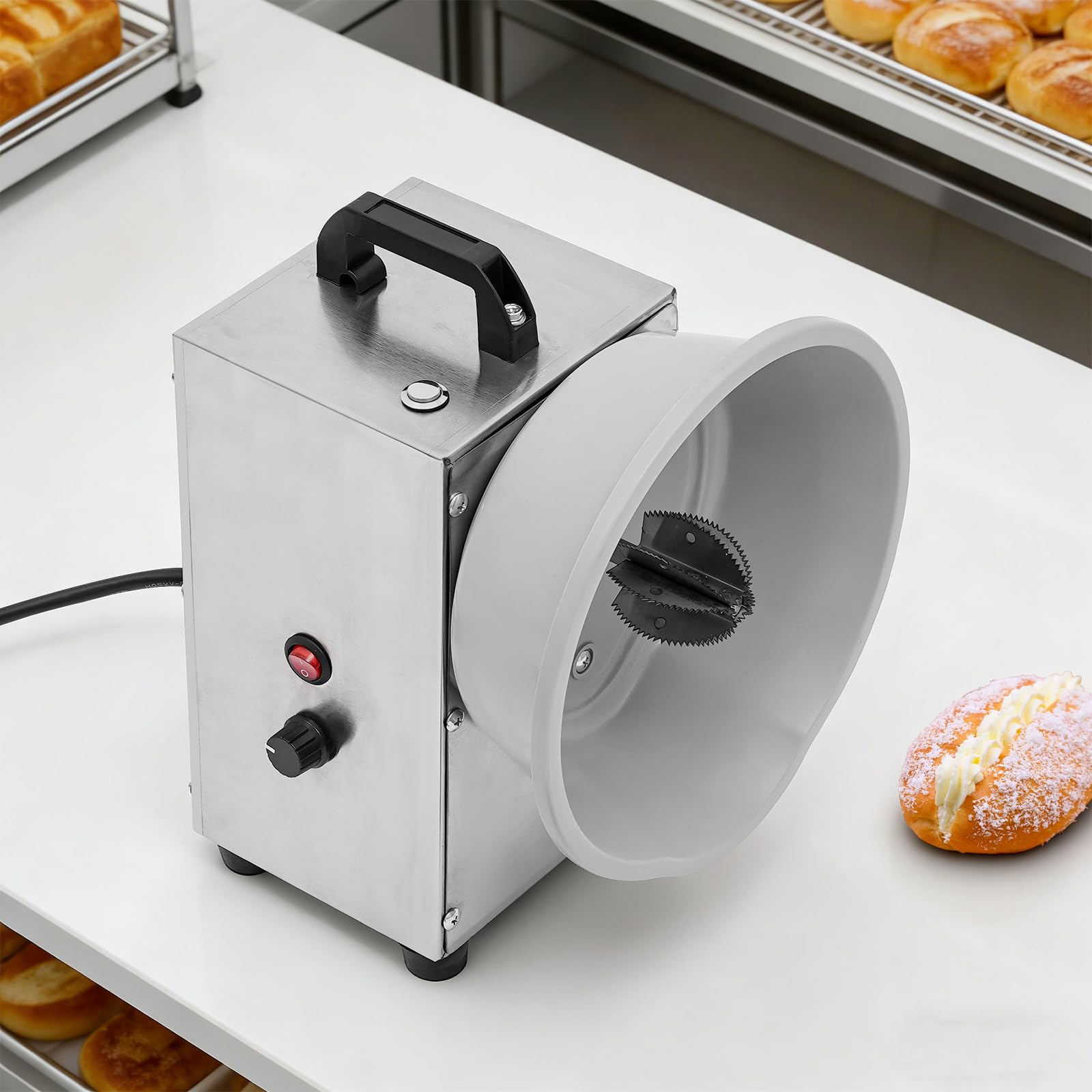 Kokosnuss Schaber Elektrisch 150W,Edelstahl Kokosnuss Reibe Maschine mit einstellbarer Geschwindigkeit Coconut Scraper für Küche Gastronomie Verarbeitung