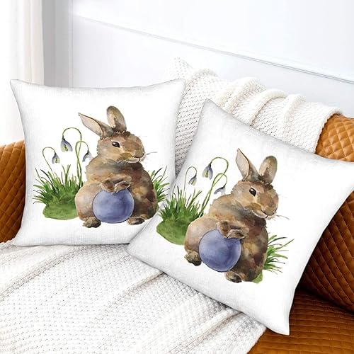 Miniatura 10 de Juego de 2 fundas de almohada de 18 x 18 pulgadas, color rojo de invierno, fundas de almohada decorativas de terciopelo suave para sofá, cama,