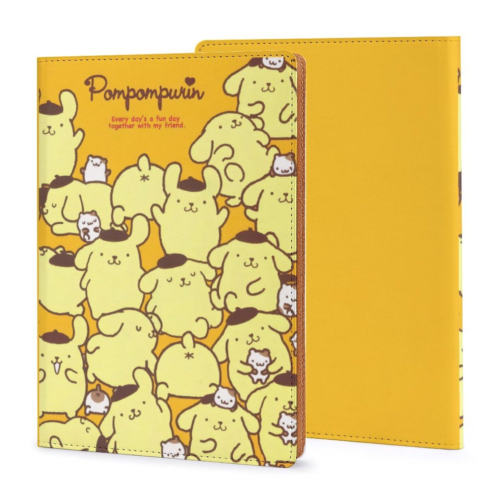 Amazon | ポムポムプリン ノートカバー 20.7×14.2×1cmサイズ PU 手帳