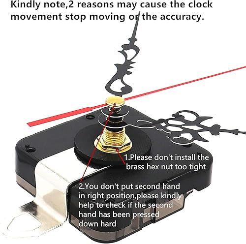 Miniatura 6 de Youngtown 12888 - Movimiento de repuesto para reparación de relojes (0.571in, longitud del eje 0.276in, longitud de la rosca)