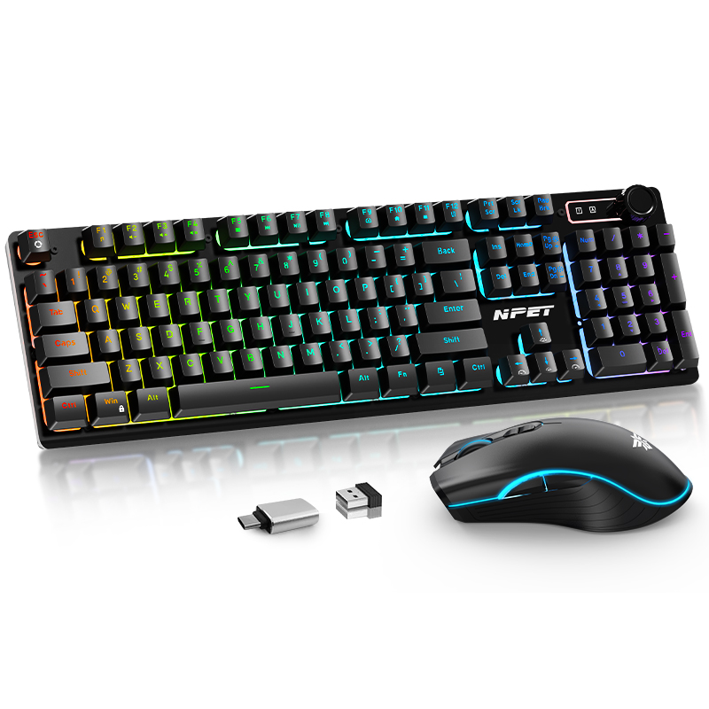 Amazon.com: NPET S21 Wireless Gaming Keyboard and Mouse Combo, RGB