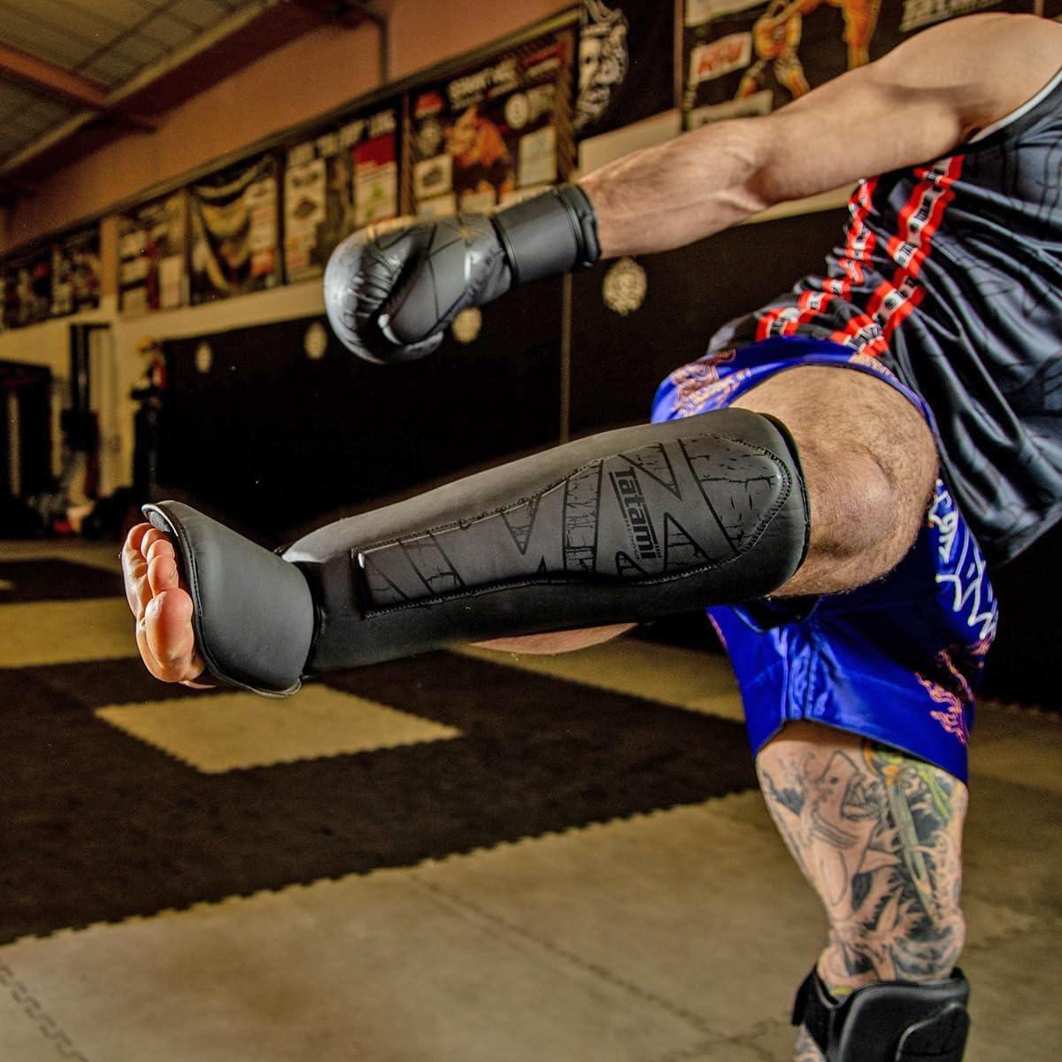 Tatami Fightwear Obsidian MMA Shin Instep Guards - Black