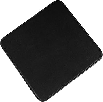 Castle Moat Mouse Pad Durable Genuine Leather, Easy to Clean Computer Mouse Pad with Non-Slip Rubber Base for Home and Office No Logo