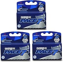 Dorco Pace 7 - World's First and Only Seven Blade Razor - 12 Cartridges (No Handle)