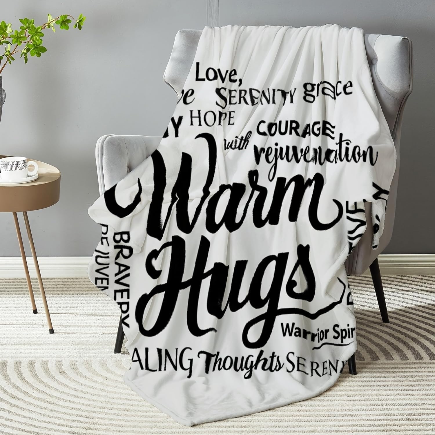 Blanket Gift For Women Or Men-Get Well Soon/Inspirational/Motivational/Encouragement Throws Blanket For Friends,Sister,Coworker,Family-Home Decor For Couch Sofa Living Room (rehabilitate3, 30*40inch) - Image 2
