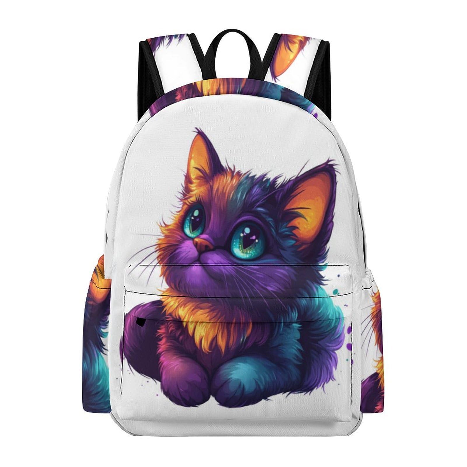 TPISLI 15.6 Inch Laptop Backpack Boys Cat Back pack Girls Animal Kitten Back pack Year 5-9 Primary Secondary, Large Capacity for Weekend Trips New Term Gift — image 1