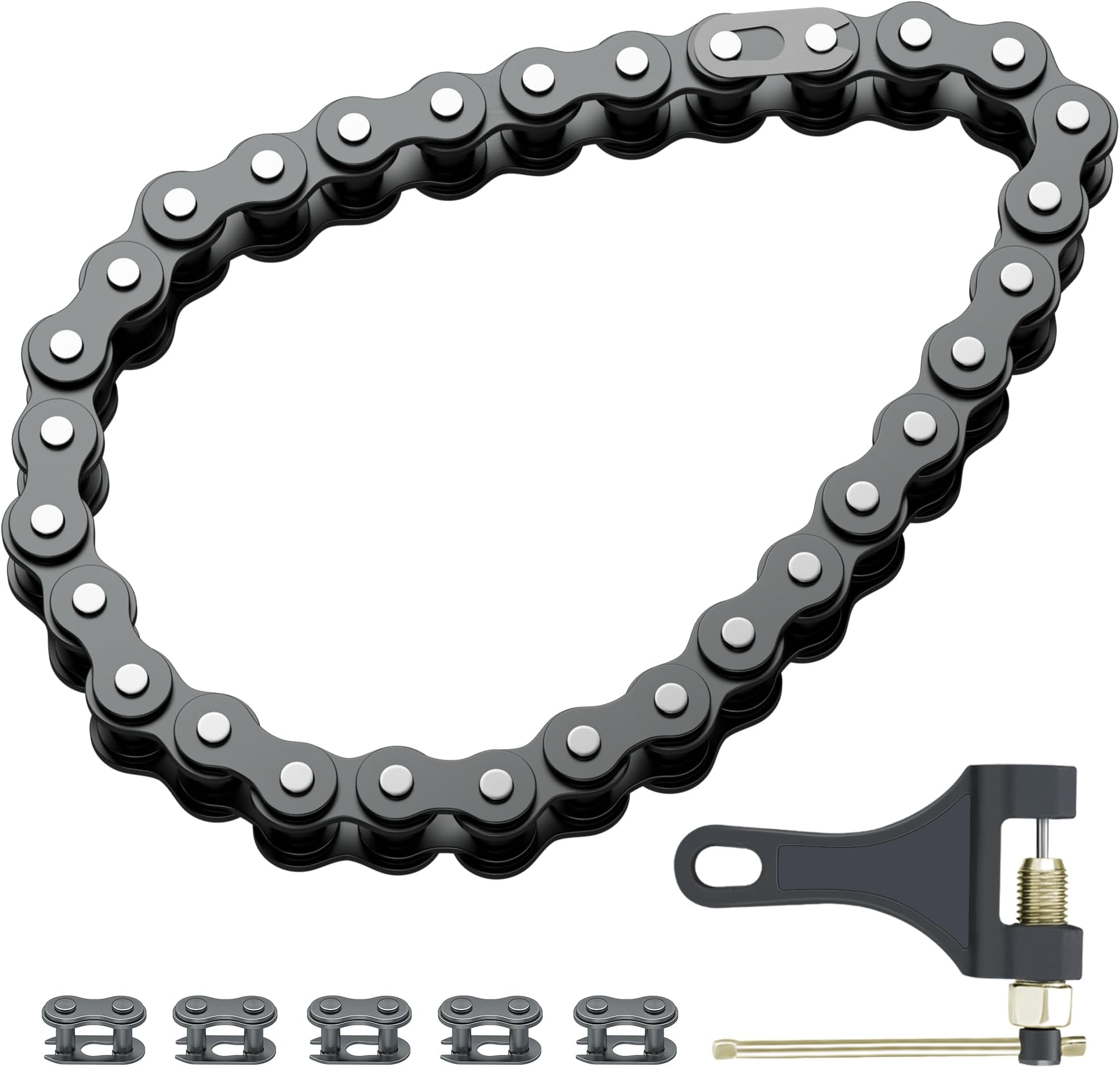 CILOYU 420 Chain 32 Links Replacement for Coleman KT196 CK196 Go Kart Parts P...
