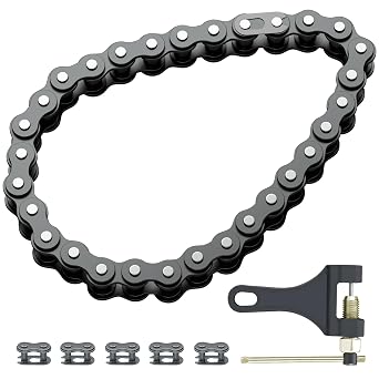 420 Chain 32 Links Replacement for Coleman KT196 CK196 Go Kart Parts Predator 196cc 6.5hp Engine Powersports 4 Wheeler Quad Go Kart Accessories Parts with 420 Chain Master Link Chain Breaker
