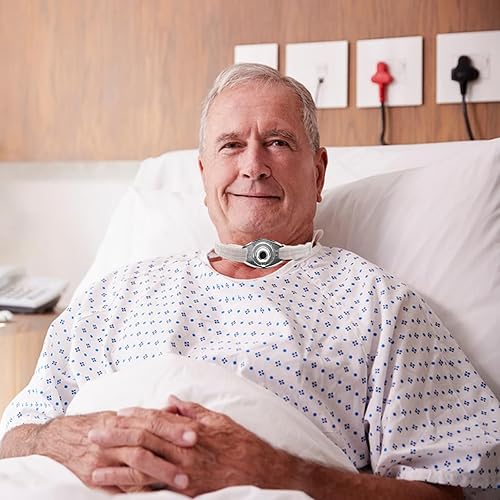 Miniatura 4 de Soporte ajustable para traqueotomía  Correa de apoyo de respiración reutilizable y cómoda para adultos y niños, material de algodón suave,