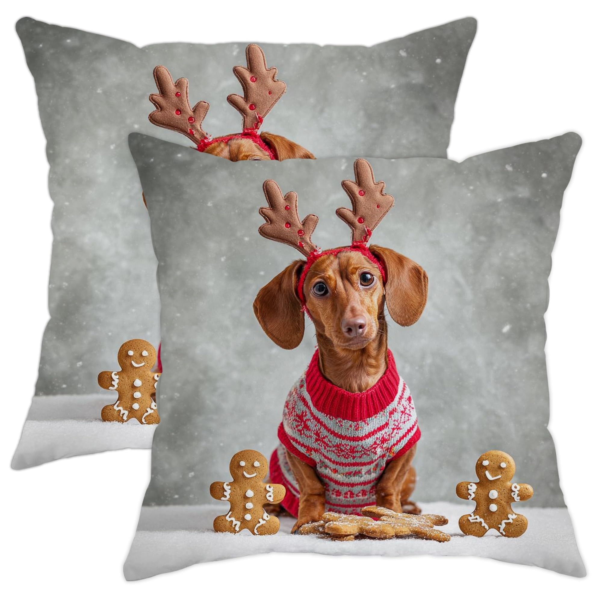 Housse de coussin Noël 71x71 cm pour sublimer votre canapé pendant les fêtes