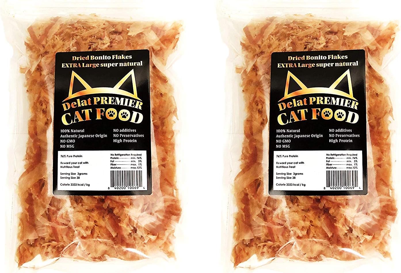 Delat Premier Bonito Flakes Cat Treat, 114 g / 4.02 oz