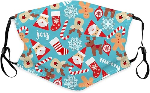 Miniatura 5 de 6 bandanas lavables para niños y niñas, reutilizables, de tela, protección contra el polvo, con cintas ajustables para las orejas, para niños y niñas