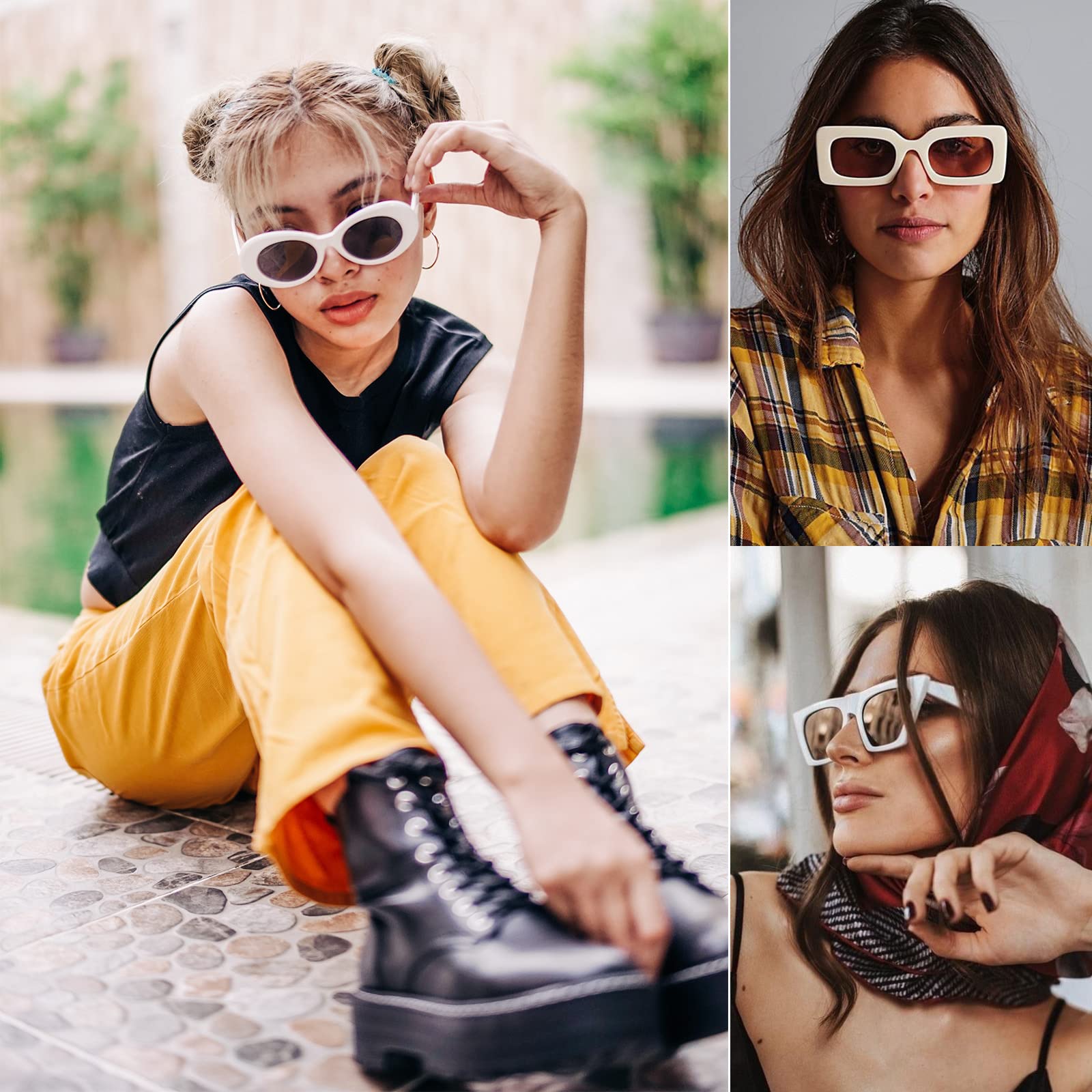 Confezione da 10 occhiali da sole alla moda retrò alla moda per donne/uomini bomboniere occhiali da sole accessori costume set