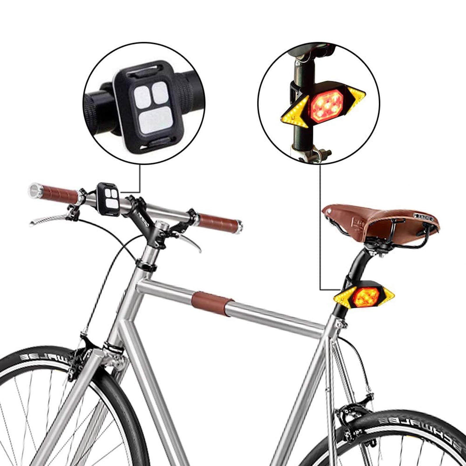 Reelight SL 621 Illuminazione bici posteriore lampeggiante su portapacchi