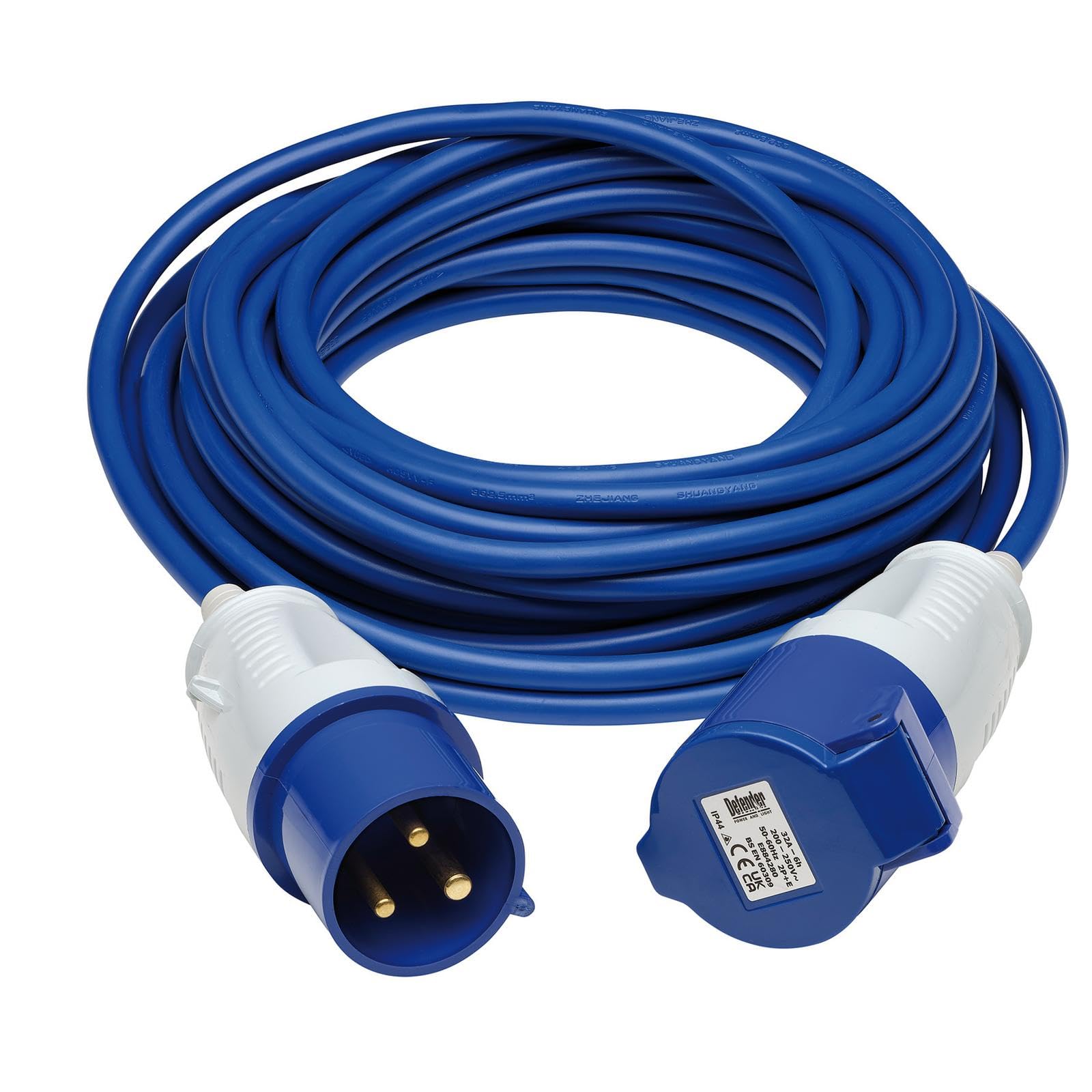 Defender Arctic Extension Lead Blue 2.5mm2 32A 14m 230V (E85237)